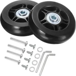uxcell 러기지 휠 교체용 70 x 19mm /2.8 0.8 러버 스위블 캐스터 베어링 수리 키트 여행 가방 인라인