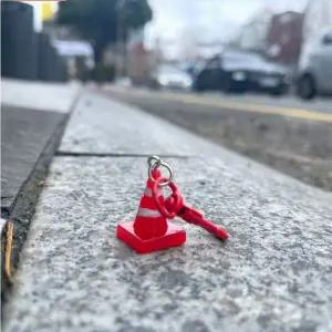 귀욤 꼬깔 라바콘 키링 열쇠고리 1P WFG4V84