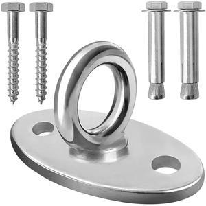 QLYYOPSK 튼튼한 벽 및 천장 마운트 브래킷, 서스펜션 스트랩, 배틀 로프, 저항 밴드, 체육관 장비용 2800LB 용량의 공중 요가 스윙 해먹 행거