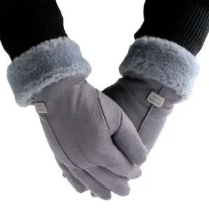 그레이 터치장갑 스마트폰 여성 터치 융털 방한 장갑 터치장갑 스마트폰장갑 융털장갑 한파장갑 그레이장갑