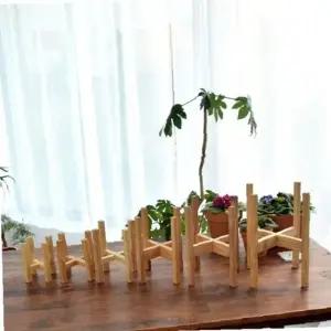 ksr 사각 원목 화분 받침대 우드스텐드 13cm 화분용