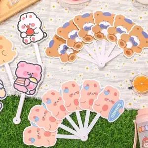 동물 캐릭터 접이식 손부채 휴대용 미니부채 여름 (WFK9FLD)