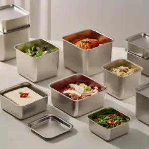 [바겐슈타이거] 콰트라트 무연마 SUS304 스텐 캐니스터 / 밀폐용기 / 자연광택 무코팅 / 랙포함