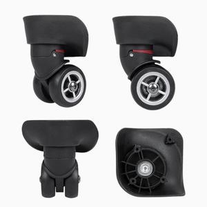 1쌍 듀얼 롤러 휠 가방 수하워터 교체 캐스터 여행 A08 자동 바퀴에 대 한 회전 음소거