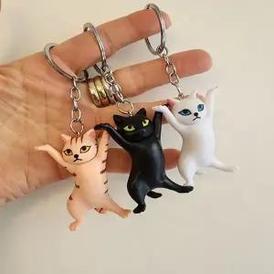 춤추는 고양이 키링 키홀더 WFH9W1O