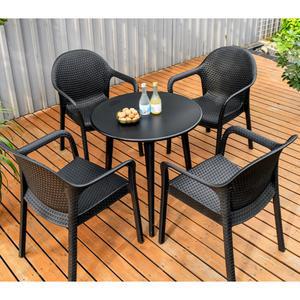 야외 테이블 플라스틱목재 스식탁 파라솔 의자 식탁 37 베란다 방지 펜션 접이식 식당