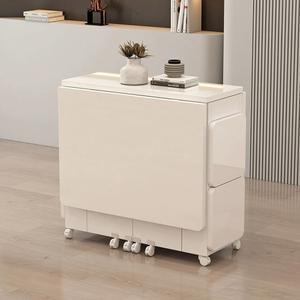 접이식 식탁과 의자 젠가 공간활용 수납 원룸 공간 투명접이식의자 선반 좁은 6인용