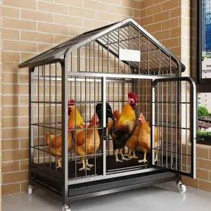 튼튼한 가정용 케이지 닭장 견사 병아리 조립식 실내 대형 철제 조립 불필요 60x42x50