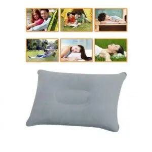 [콩심팥심]여행 캠핑 휴대용 에어 사각 목베개 쿠션 용목 에어목