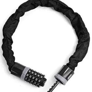 자전거 번호키 자물쇠 그레이 케이블 체인 번호열쇠 WFIKXVC