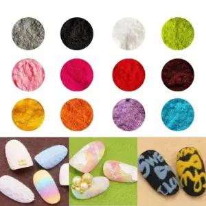 네일아트 스웨이드 벨벳 글리터 12종 W9B2054