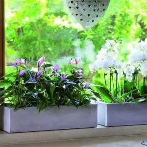 이탈리아 니콜리 옆이넓은 직사각 PE화분.R4645 45x20 (WFKADO0)