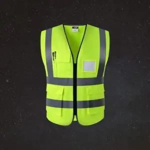 형광안전조끼 신호수 라이딩 공사 작업복 공사장 야광 조끼 (WFKAEFQ)