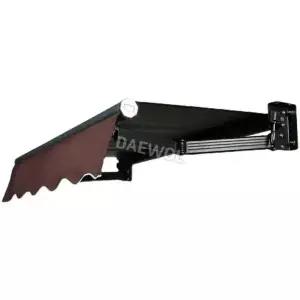 접이식 차양막 야외 어닝 개폐식 천막 수동 방수 입구