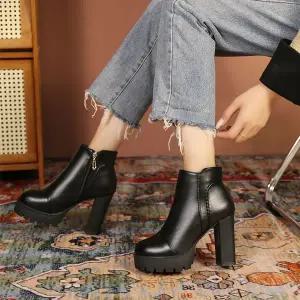 가보시 통굽 힐 부츠 A19 WD54B4A