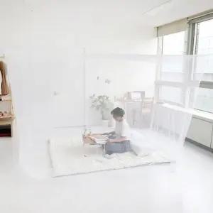침대용 소형실속 사각 텐트 다인용 설치 간편 차단 침대장