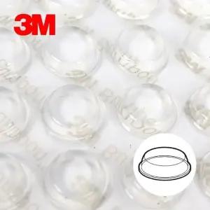 서랍용플랫스토퍼 다용도 강한내구성 원형 변기커퍼 벽면보호스티커 투명 (WFKBHCK)