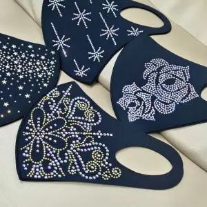 [하프클럽/]큐빅펄 마스크 패션 블링 네오프렌 국산 여자 데일리