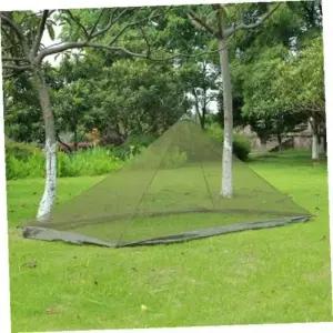 야외 캠핑 실속장 카키색 휴대용 퇴치 소형 방충망