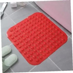 욕실 미끄럼깔끔한방지 매트 타일 흡착 발매트 레드 안전