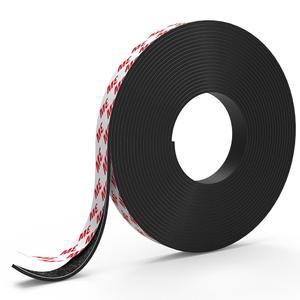 [미국배송] 마그네틱 테이프 15피트 테이프 롤(가로 0.5인치 X 세로 15피트) DIY 및 공예용 접착 백이 있는 화이트보드 냉장고 정리함