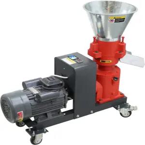 헤드 롤러 3개가 있는 밴플루시온 펠릿 머신 220V 동물 사료 치킨 및 오리 밀 그라인더 메이커