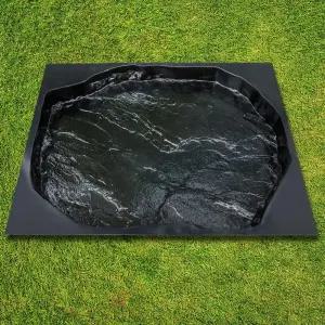 DIY 디딤돌 콘크리트 몰드 - 정원 통로 파티오 산책로용 대형 내구성 판석 야외 장식용 시멘트 포장