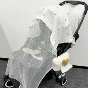 아기 자외선차단 유모차 가리개 사계절 방풍 모기장
