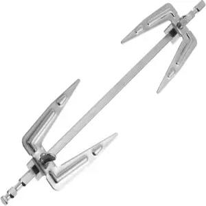 DOITool 스테인리스 스틸 에어프라이어 로티세리 포크 9.8인치 범용 로스트 치킨 그릴 바비큐 주방 야외