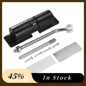 2025 트렌드도어 클로저 가정용 블랙 벨트 휠 조절식 자동 도어 클로징 라이트 아연 합금 스프링 도어 클로