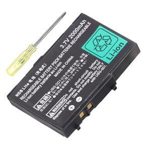 Nintendo DS Lite 3.7V 2000mAh 충전식 리튬 이온 배터리 교체용 배터리 팩스크류 드라이버 포함