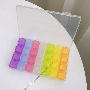 [하프클럽/]BEADS 귀걸이 케이스 반투명 네일아트 재료 보관함