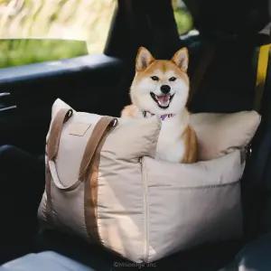 작은 강아지를 위한 미소지 포쉬 도그 카 부스터 시트 스타일리시하고 편안한 디자인 강아지 주인 선물