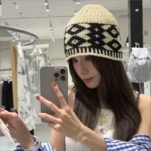 노르딕패턴 울비니 니트모자 겨울 방한 비니 4색