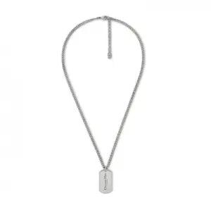 CD 꾸뛰르 플레이트 네클리스 이리디센트 피니쉬 브라스 펜던트 목걸이 멀