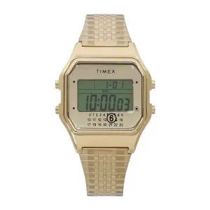 MM6X타이맥스 25FW 골드 톤 T80 디지털 손목 시계 TWG067500QY GOLD