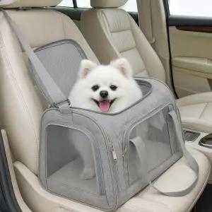 모벨로 두 개의 입구가 있는 반려동물 캐리어 ？ 고양이와 소형견을 위한 상단 및 측면 개방 소프트 사이드