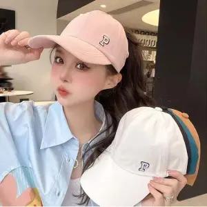 여자 보세 야구모자 볼캡 포니테일 뒤 뚫린 오픈형