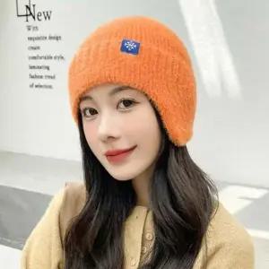 여자 귀달이 비니 겨울 귀도리 털 귀덮는 겨울 모자