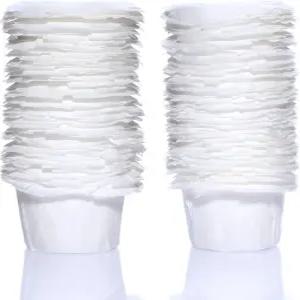 일회용 K컵 필터 큐리그 재사용 가능한 K컵용 종이 100개 흰색