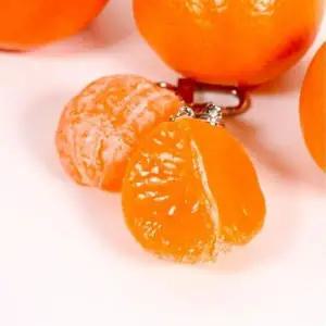 [하프클럽/]핸드메이드 귤키링 핵인싸템 과일푸드 음식모형 조각귤 독특한