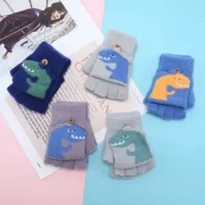 지앤지공룡 손가락장갑 벙어리장갑 털장갑 반장갑 겨울장갑 선물 폰터치장갑