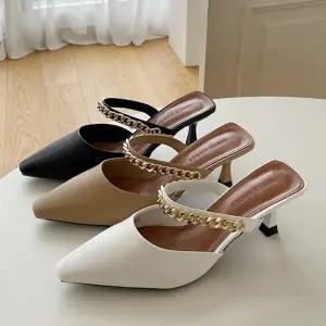 웨지힐 토오픈 샌들 미들힐 여성구두 여자구두 구두