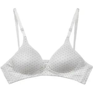 심플한 도트패턴 베이직 노와이어 B컵 브라 WFIPUAK