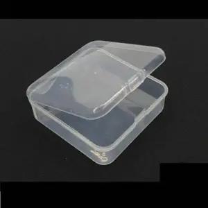 1개 7.5cm 미니 투명 플라스틱 태클 박스 소품 보관통