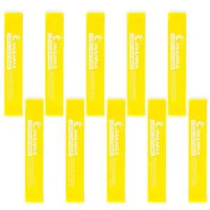 아이워너 라텍스 루프밴드 옐로우 0.4mm 10개 초보자용 허벅지 탄력밴드 스트레칭 요가 필라테스 근력운동