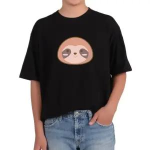 반팔티 원숭이 나무늘보 동물얼굴 다양한색상 전사이즈 (WFKC7W0)