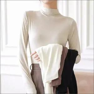 하프넥 3컬러 폴라티셔츠 여자 반목티 이너 모달 겨울 얇은