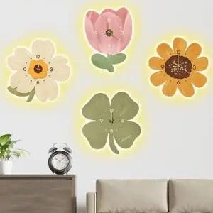 플라워램프시계 LED시계 무드등시계 플라워시계 램프 (KYR-WE873BB)