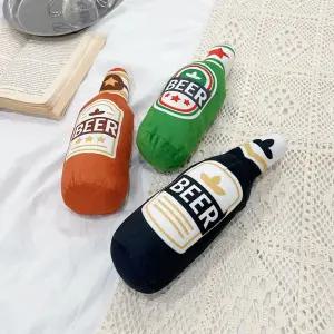 강아지 삑삑이 맥주병 장난감 소리나는 애견 반려견 터그놀이 바스락 인형